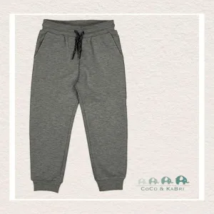 Mayoral: Boys Basic cuffed fleece trousers - Fossil Grey