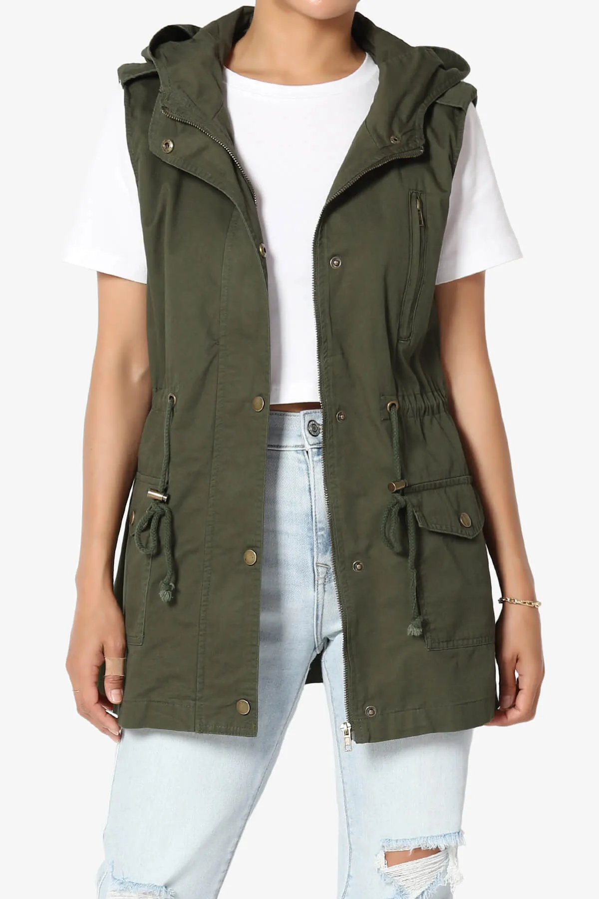 Paislee Loose Fit Utility Vest PLUS